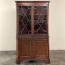 Antique English Georgian Corner Curio Cabinet ~ Display Case