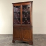 Antique English Georgian Corner Curio Cabinet ~ Display Case