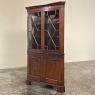 Antique English Georgian Corner Curio Cabinet ~ Display Case