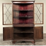 Antique English Georgian Corner Curio Cabinet ~ Display Case