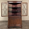 Antique English Georgian Corner Curio Cabinet ~ Display Case