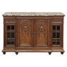 19th Century French Louis XVI Marble Top Display Buffet