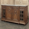 19th Century French Louis XVI Marble Top Display Buffet