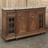 19th Century French Louis XVI Marble Top Display Buffet