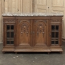 19th Century French Louis XVI Marble Top Display Buffet