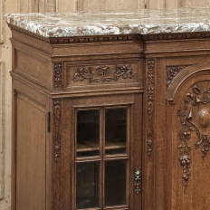 19th Century French Louis XVI Marble Top Display Buffet