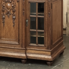 19th Century French Louis XVI Marble Top Display Buffet