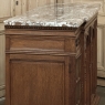 19th Century French Louis XVI Marble Top Display Buffet