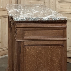 19th Century French Louis XVI Marble Top Display Buffet