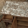 19th Century French Louis XVI Marble Top Display Buffet