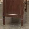 Antique French Louis XVI Mahogany Commode with Carrara Marble