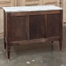 Antique French Louis XVI Mahogany Commode with Carrara Marble
