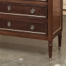 Antique French Louis XVI Mahogany Commode with Carrara Marble