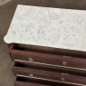 Antique French Louis XVI Mahogany Commode with Carrara Marble