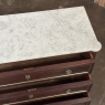 Antique French Louis XVI Mahogany Commode with Carrara Marble