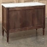 Antique French Louis XVI Mahogany Commode with Carrara Marble