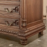 19th Century French Henri II Marble Top Walnut Commode