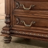 19th Century French Henri II Marble Top Walnut Commode