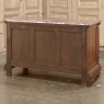 19th Century French Henri II Marble Top Walnut Commode