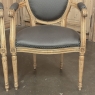 Pair Antique French Louis XVI Armchairs ~ Fauteuils
