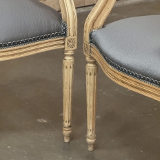 Pair Antique French Louis XVI Armchairs ~ Fauteuils