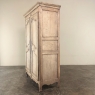 19th Century Country French Armoire in Stripped Oak