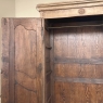 19th Century Country French Armoire in Stripped Oak