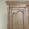 19th Century Country French Armoire in Stripped Oak
