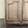 19th Century Country French Armoire in Stripped Oak