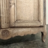 19th Century Country French Armoire in Stripped Oak