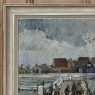 Antique Framed Oil Painting on Canvas by Rene Clarot (1882-1972)