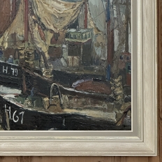 Antique Framed Oil Painting on Canvas by Rene Clarot (1882-1972)