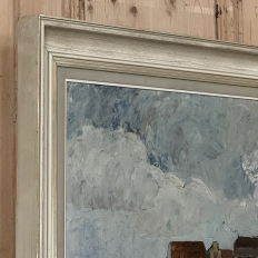 Antique Framed Oil Painting on Canvas by Rene Clarot (1882-1972)