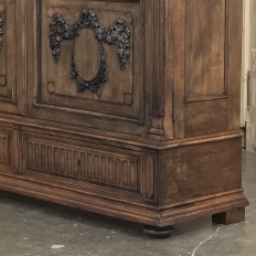 19th Century French Louis XVI Walnut Bookcase