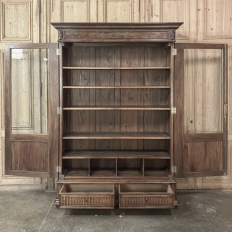 19th Century French Louis XVI Walnut Bookcase