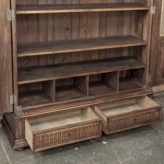 19th Century French Louis XVI Walnut Bookcase