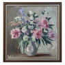 Framed Still Life Oil Painting on Canvas by G. Davoise