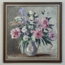 Framed Still Life Oil Painting on Canvas by G. Davoise