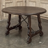 Antique Rustic Spanish Round Center Table