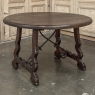 Antique Rustic Spanish Round Center Table