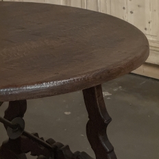 Antique Rustic Spanish Round Center Table