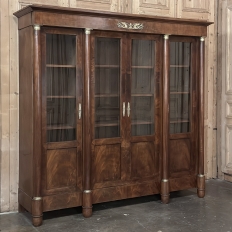 Grand 19th Century French Second Empire Mahogany Bookcase
