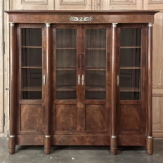Grand 19th Century French Second Empire Mahogany Bookcase