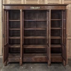 Grand 19th Century French Second Empire Mahogany Bookcase