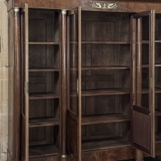 Grand 19th Century French Second Empire Mahogany Bookcase