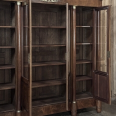 Grand 19th Century French Second Empire Mahogany Bookcase