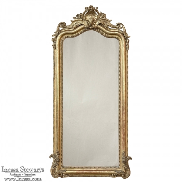 19th Century French Napoleon III Period Gilded Mirror