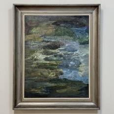 Framed Oil Painting on Panel by Van Herberigs with BOOK
