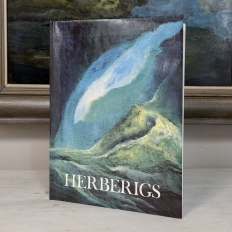 Framed Oil Painting on Panel by Van Herberigs with BOOK