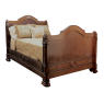 19th Century French Napoleon III Mahogany Bed
